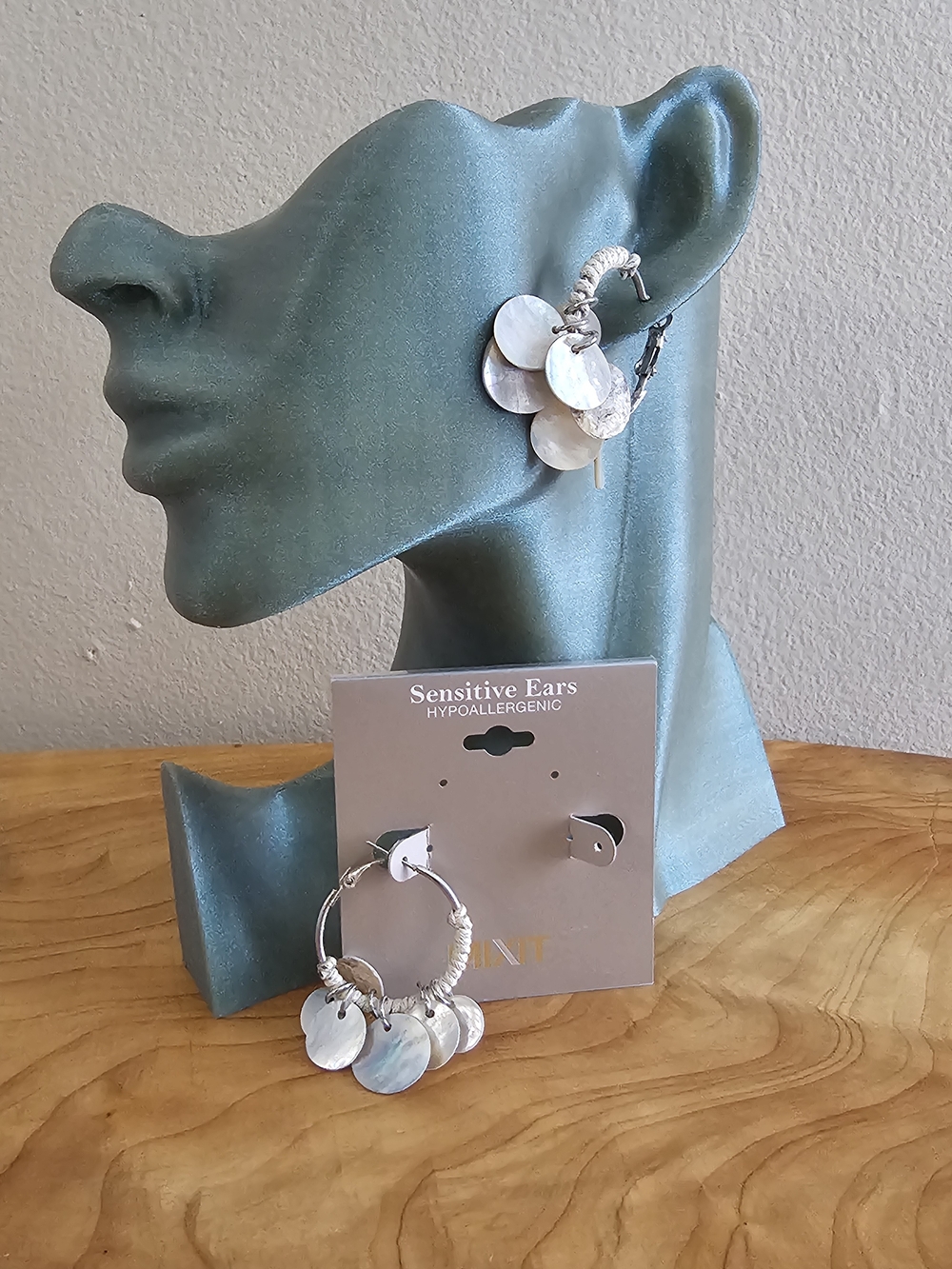 Sensitive Ears Hoop Earrings - Picture 2 of 2